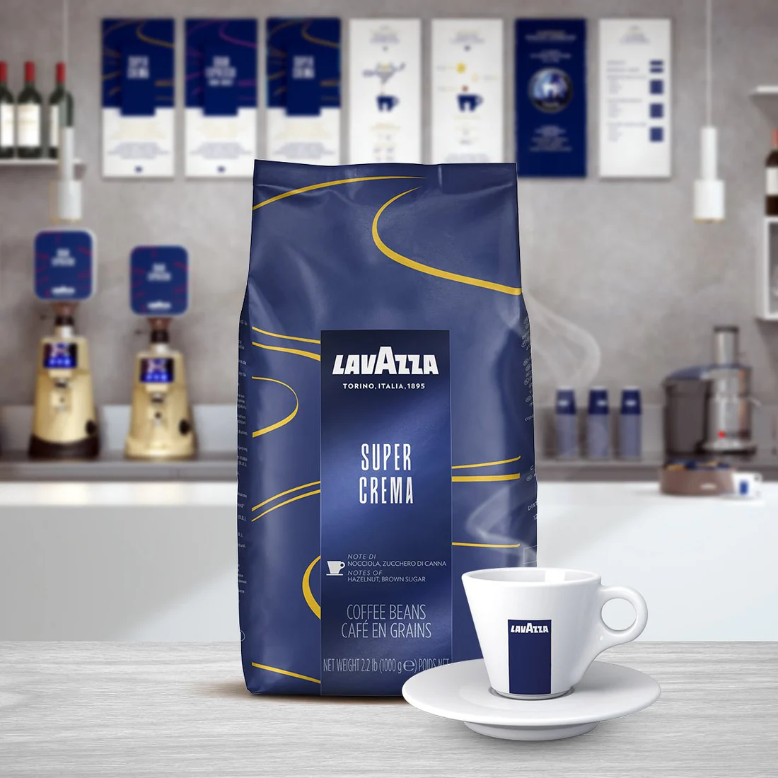 Lavazza Super Crema Coffee Beans 1kg thumbnail 2