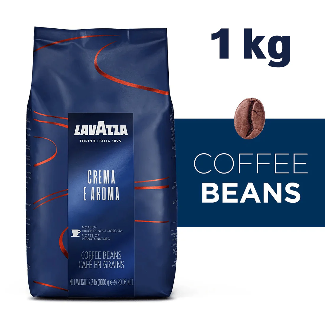 Lavazza Crema e Aroma Coffee Beans 1kg